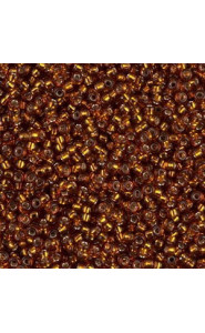Miyuki rocailles Perlen 11/0 - Silver lined light topaz 11-5L